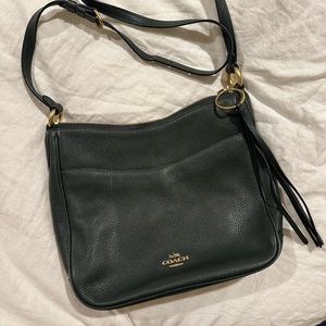 Forest green Coach crossbody